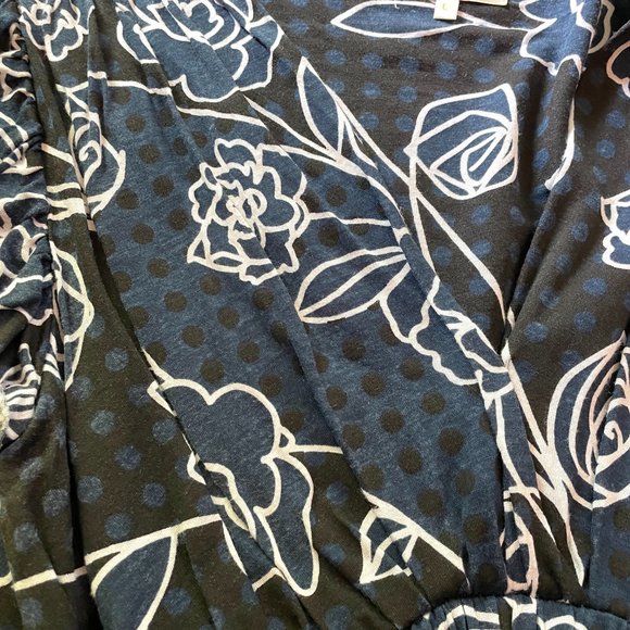 Gorgeous Empire Waist Tie Back floral tunic top for Women - Large - Picture 4 of 7